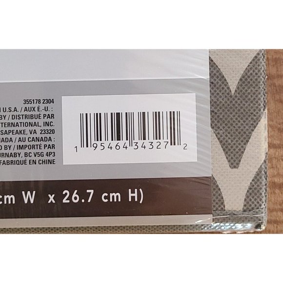 Closet Essentials Collapsible Storage Container 10.5" Square. Handles Brown NEW - Picture 3 of 3